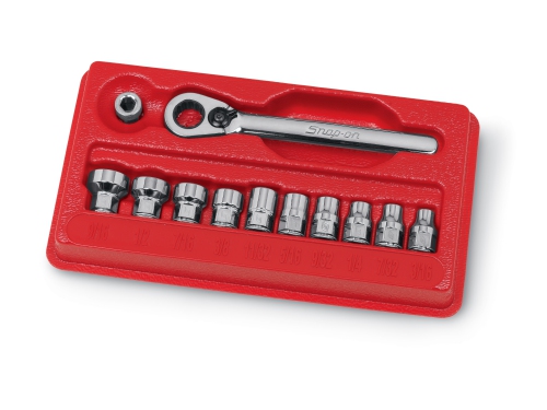 Flank Drive&reg; SAE ratel/doppenset met laag profiel, 12-kant, 12-delig (3/16-9/16