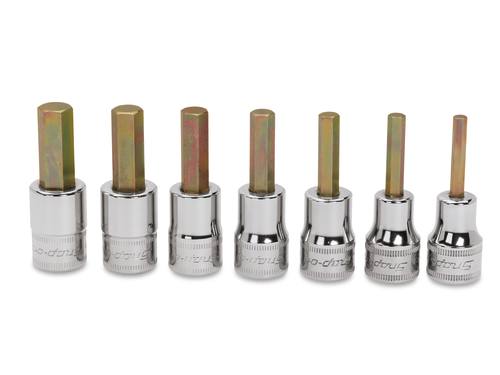3/8&rdquo; Inwendige inbusdoppenset, 7-delig (4 - 10 mm.)