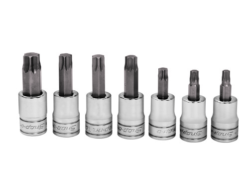 Jeu de 7 douilles &agrave; embout Torx&reg; 3/8&rdquo;(T27 - T55)