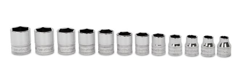 3/8” Lage Flank Drive® doppenset, 6-kant, 12-delig (8 - 19 mm)  