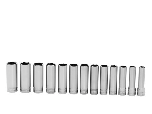 Jeu de douilles longues à 6-pans métriques à prise de 1/2ʺ Flank Drive®