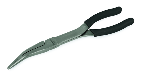Pince &agrave; bec demi-ronde coud&eacute; 35&deg; longue Talon Grip&trade;, Titane fonc&eacute; (L = 264 mm.)