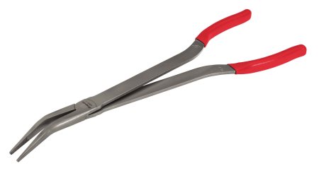 35&deg; Gebogen punttang met extra lange handvatten, 368 mm (rood)