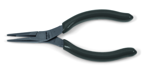 Pince &agrave; bec effil&eacute; demi-ronde droit Talon Grip&trade;, Titane fonc&eacute;, (L = 127 mm.)