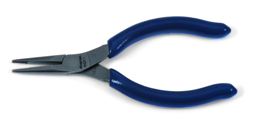 Pince &agrave; bec effil&eacute; demi-ronde droit Talon Grip&trade;, Power bleu (L = 127 mm.)