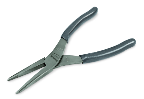 Pince &agrave; bec effil&eacute; demi-ronde droit Talon Grip&trade;, ( = 203 mm.), Titane fonce