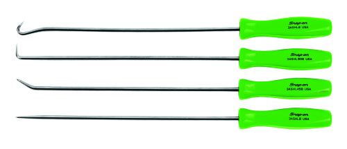 Poin&ccedil;ons, crochets et pics avec lame longue, 4-pi&egrave;ces, vert