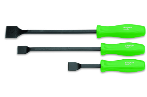 Harde koolstofschraperset, 3-delig, groen