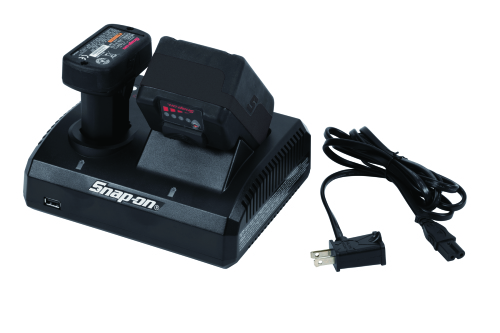 Dubbel accu laadstation voor 14,4 en 18 Volt Lithium accu's