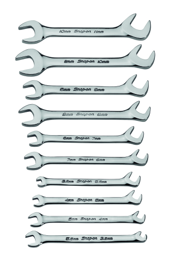 15°/60° Offset steeksleutelset, 10-delig (3,2 – 11 mm)  