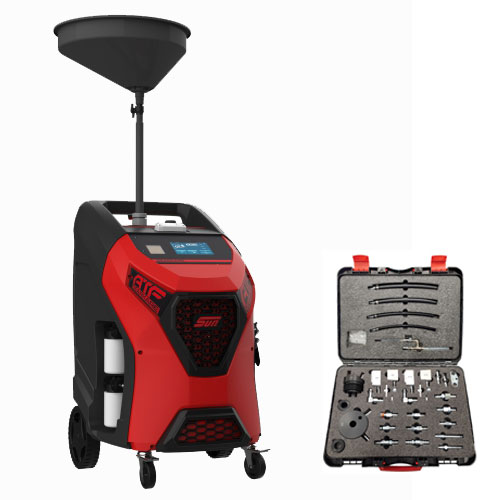 SUN® gearkare ATF: station automatis&eacute;e pour le rin&ccedil;age des bo&icirc;tes automatiques avec kit adaptateur europ&eacute;en.