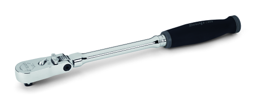 Cliquet 3/8&rdquo; longue de technologie Dual 80&reg; &agrave; manche coussin&eacute;e &agrave; t&ecirc;te articul&eacute;e blocable (Titane Fonc&eacute;)