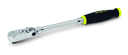 Cliquet 3/8&rdquo; longue de technologie Dual 80&reg; &agrave; manche coussin&eacute;e &agrave; t&ecirc;te articul&eacute;e blocable (Hi-Visibilit&eacute;)