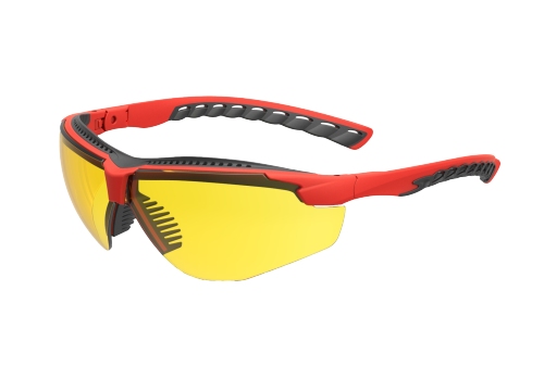 Veiligheidsbril met gele glazen
