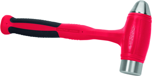 Terugslagvrije hamer met soft grip handvat en platte en stompe kop, 900 gr