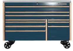 EPIQ&trade; 2-bank 10-ladige gereedschapswagen met roestvast stalen topblad en SpeeDrawer (