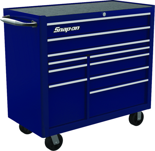 Servante 10 tiroirs Snap-on&reg;, midnight bleu avec finition titanium