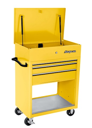 Roll Cart met 3 laden (Geel)