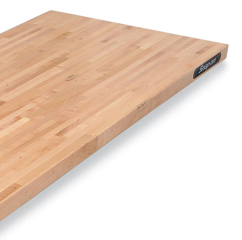 Plan de travail en bois.