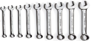 Ring/steeksleutelset kort met Flank Drive&reg;&nbsp;(5/16 - 3/4