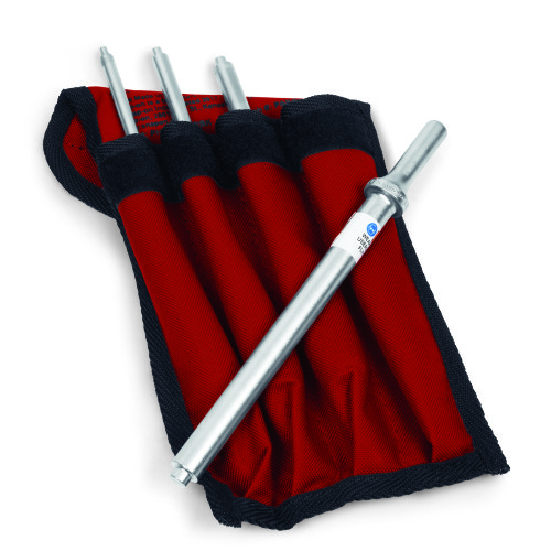 Jeu de chasse-goupilles pour outil pneumatique 4-pi&egrave;ces.