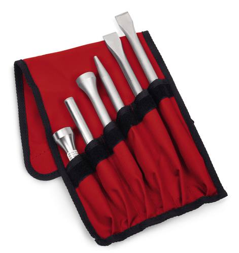 Six accessoires pour marteaux pneumatiques