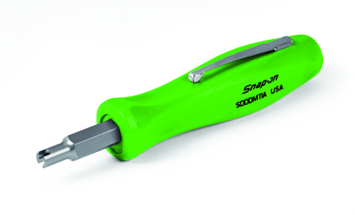 TPMS-Service-Schraubendreher mit Wechselklinge, TORX T10 & Reifenventilbit (Gr&uuml;n)