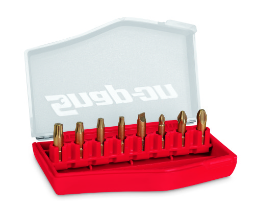 Diamant tip schroevendraaier combinatie bitset, 8-delig (Rode opbergbox)
