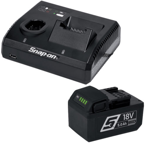 &nbsp;Chargeur double pour batteries Lithium 14,4V et 18V avec batterie Lithium 5 Ah 18V