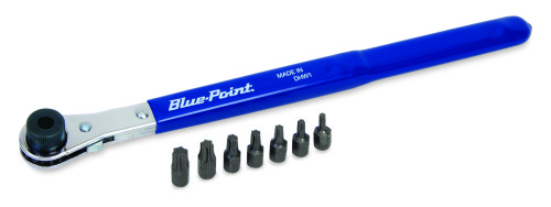 Jeu d'embouts &agrave; cliquet Torx&reg;., 8-pi&egrave;ces (T10 - T45) (Blue-Point&reg;)