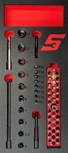 NanoAxcess&trade;-Zubeh&ouml;rmodul mit Toolbed, 56-teilig