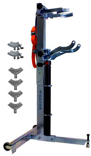 Compresseur de ressort hydraulique avec composition de fourche sp&eacute;ciale.